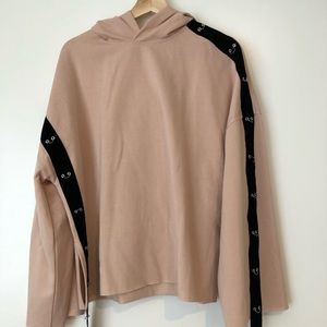 Zara blush oversized BOXY HOODIE